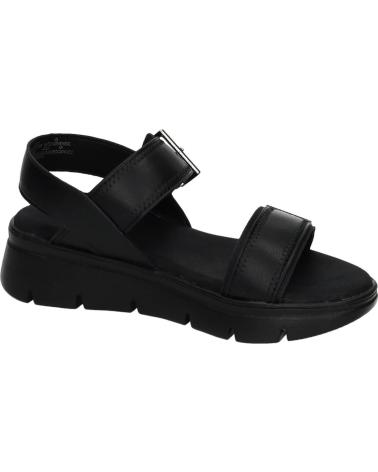 REFRESH SANDALIAS DE PLATAFORMA CON HEBILLA AJUSTABLES NEGRO