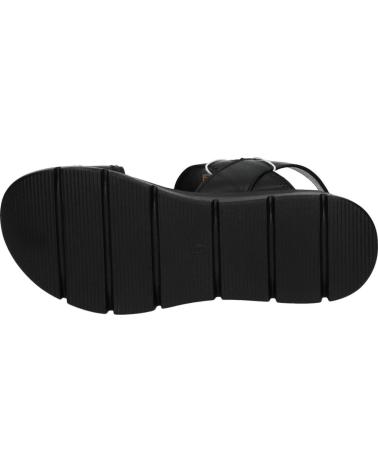 REFRESH SANDALIAS DE PLATAFORMA CON HEBILLA AJUSTABLES NEGRO