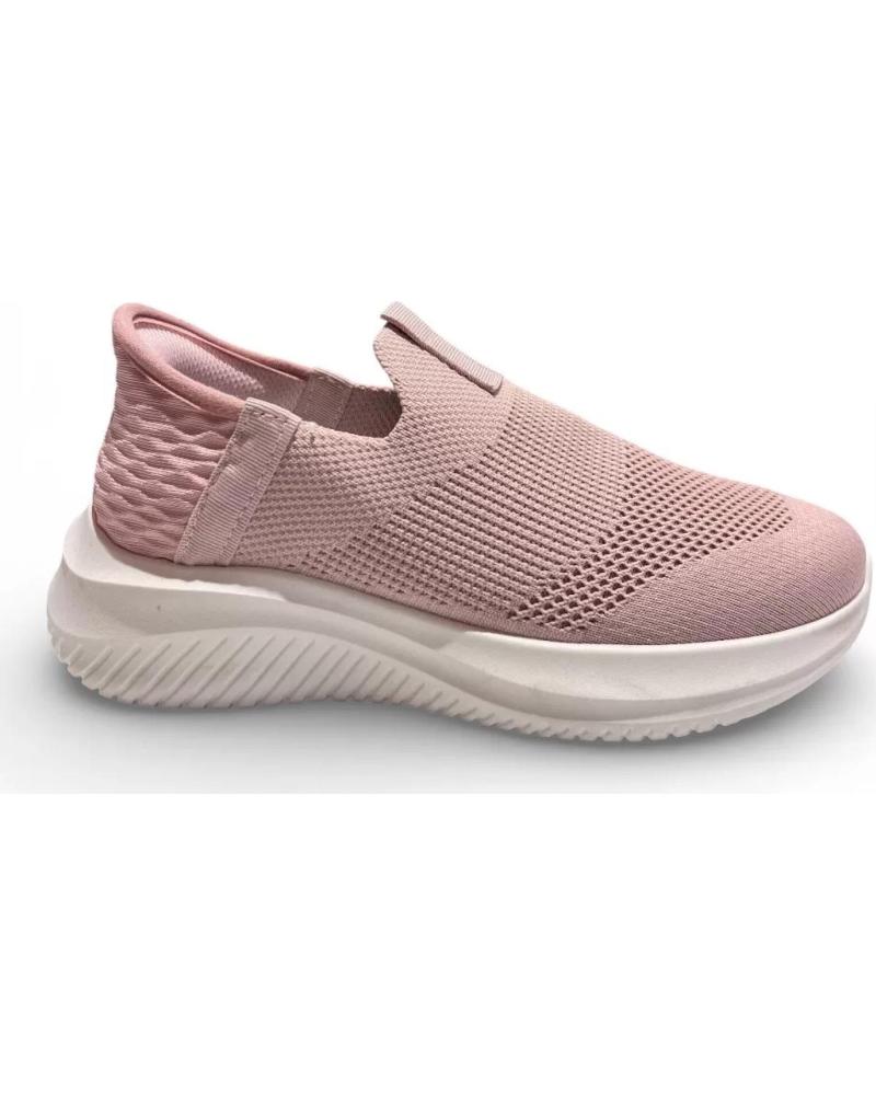TIMBOS ZAPATILLAS DEPORTIVAS MUJER ELÁSTICAS MODELO 132485 ROSA ROSA