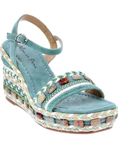 ALMA EN PENA SANDALIAS DE CUÑA ALMA EN PENA V22181 AZUL AZUL