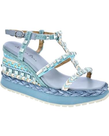 ALMA EN PENA SANDALIAS DE CUÑA ALMA EN PENA V22206 PARA MUJER AZUL