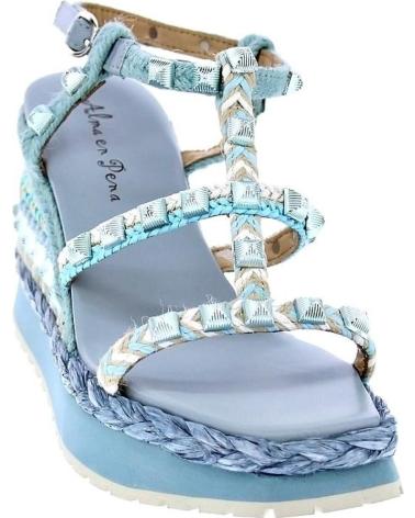 ALMA EN PENA SANDALIAS DE CUÑA ALMA EN PENA V22206 PARA MUJER AZUL