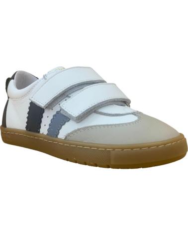 CRIOS ZAPATILLAS DEPORTIVAS BLANCAS CON VELCRO PARA NIÑO BLANCO