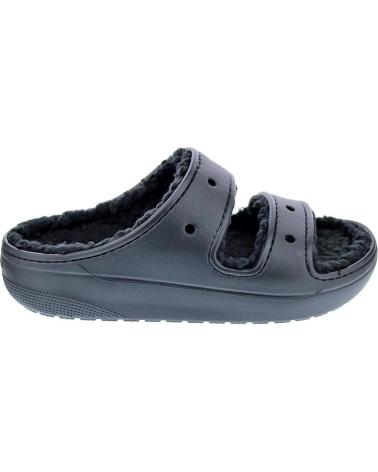 CROCS ZAPATOS TODO MUJER ZUECOS MODELO CLASSIC COZZY NEGRO