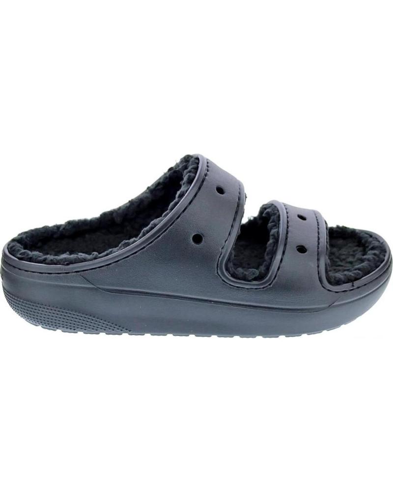 CROCS ZAPATOS TODO MUJER ZUECOS MODELO CLASSIC COZZY NEGRO