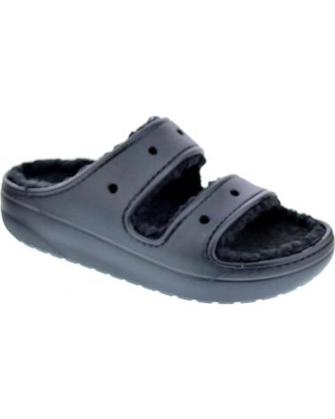 CROCS ZAPATOS TODO MUJER ZUECOS MODELO CLASSIC COZZY NEGRO
