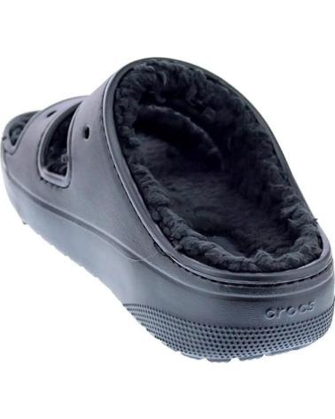 CROCS ZAPATOS TODO MUJER ZUECOS MODELO CLASSIC COZZY NEGRO