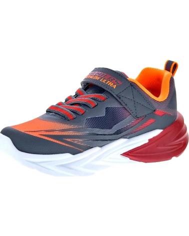 SKECHERS ZAPATOS ZAPATOS NINO ZAPATILLAS MODELO FLEX GLOW COLOR GRIS