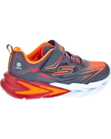 SKECHERS ZAPATOS ZAPATOS NINO ZAPATILLAS MODELO FLEX GLOW COLOR GRIS