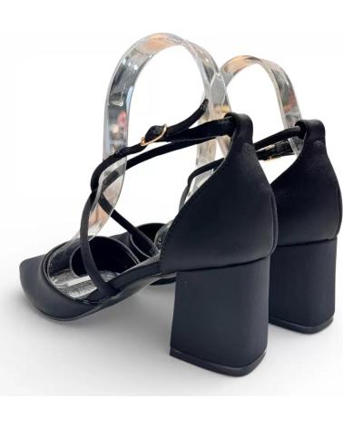 TIMBOS ZAPATOS DE VESTIR TIMBOS PARA MUJER, TACÓN ALTO, FIESTA, NEGRO NEGRO