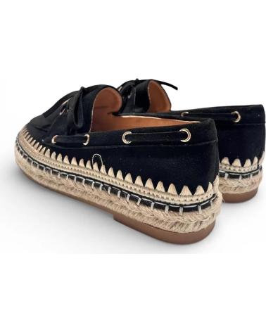 TIMBOS MOCASINES DE ESPARTO TIMBO MUJER NEGRO NEGRO