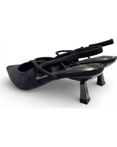 TIMBOS ZAPATOS DE VESTIR NEGROS CON TACÓN PARA MUJER NEGRO