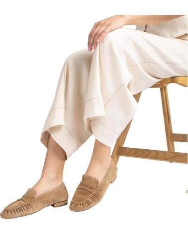 UNISA MOCASINES UNISA DE PIEL PARA MUJER BEIGE