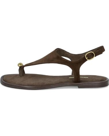 CORINA SANDALIAS PLANAS CORINA M6442 CON ANILLO CAFE