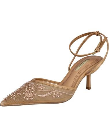 CORINA ZAPATOS DESTALONADOS CORINA CON BORDADOS PARA MUJER CAMEL