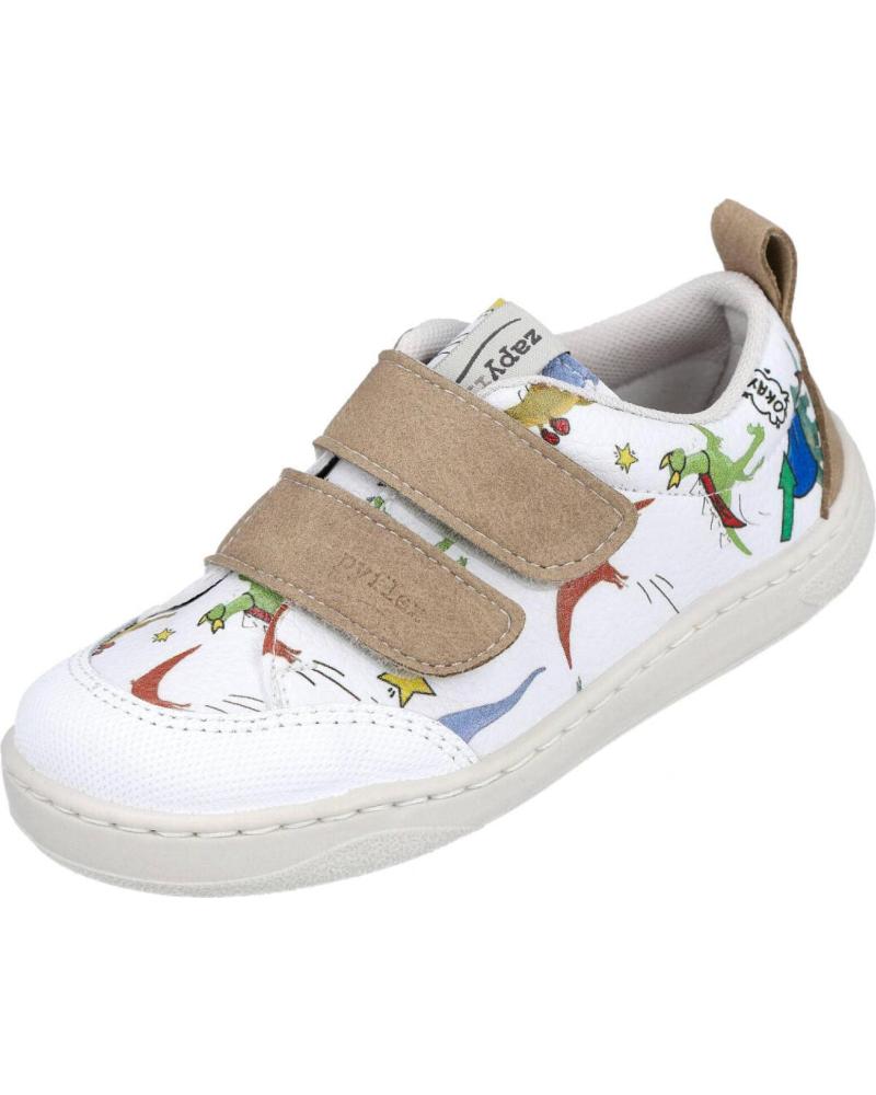 ZAPY ZAPATILLAS INFANTILES ZAPY AL210514 CON CIERRE DE VELCRO Y ESTAMPADO DE DINOSAURIOS ARENA