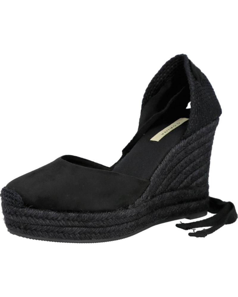 CORINA ALPARGATAS DE CUÑA CORINA M6341 MUJER NEGRO NEGRO