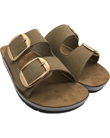 INBLU SANDALIA MUJER ESTILO CHANCLA CP000061 ARENA