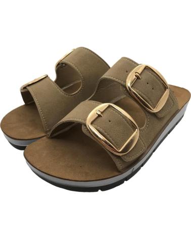 INBLU SANDALIA MUJER ESTILO CHANCLA CP000061 ARENA