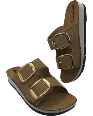 INBLU SANDALIA MUJER ESTILO CHANCLA CP000061 ARENA