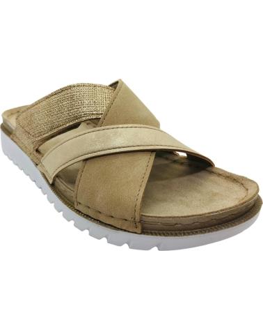 INBLU SANDALIA PLANA ESTILO CHANCLA MUJER CN000057 PLATINO