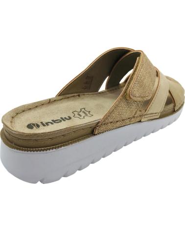 INBLU SANDALIA PLANA ESTILO CHANCLA MUJER CN000057 PLATINO