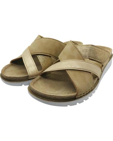 INBLU SANDALIA PLANA ESTILO CHANCLA MUJER CN000057 PLATINO