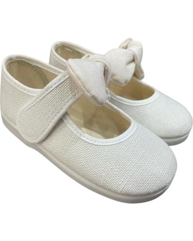 ANDREA RUIZ ANDREA RUIZ MERCEDITAS DE LINO BLANCO CON CIERRE DE VELCRO Y LAZO VARIOS COLORES