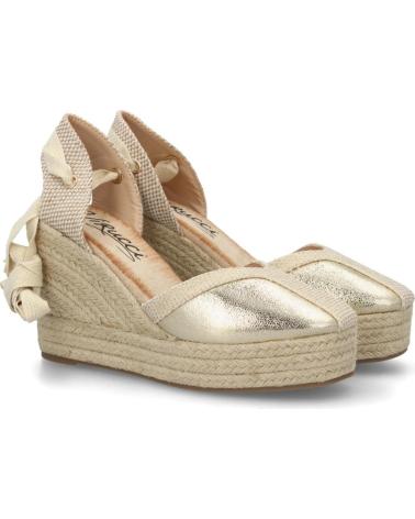 SPORT3PUNTO0 ALPARGATAS DE CUÑA DORADAS CON LAZO VARIOS COLORES