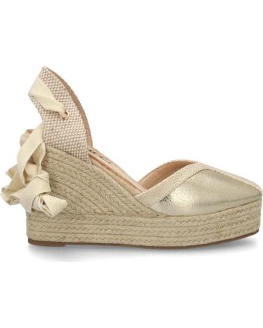 SPORT3PUNTO0 ALPARGATAS DE CUÑA DORADAS CON LAZO VARIOS COLORES