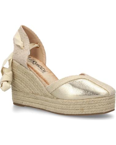 SPORT3PUNTO0 ALPARGATAS DE CUÑA DORADAS CON LAZO VARIOS COLORES