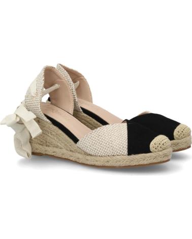 SPORT3PUNTO0 ALPARGATAS DE CUÑA CON LAZO AL TOBILLO Y PUNTERA BICOLOR VARIOS COLORES