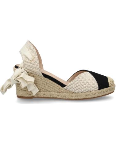 SPORT3PUNTO0 ALPARGATAS DE CUÑA CON LAZO AL TOBILLO Y PUNTERA BICOLOR VARIOS COLORES