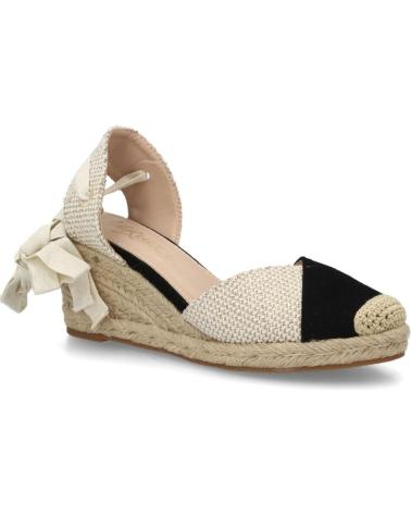 SPORT3PUNTO0 ALPARGATAS DE CUÑA CON LAZO AL TOBILLO Y PUNTERA BICOLOR VARIOS COLORES