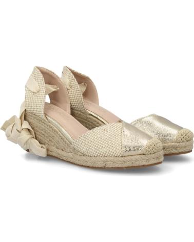 SPORT3PUNTO0 ALPARGATAS DE CUÑA DORADAS CON LAZO AL TOBILLO VARIOS COLORES