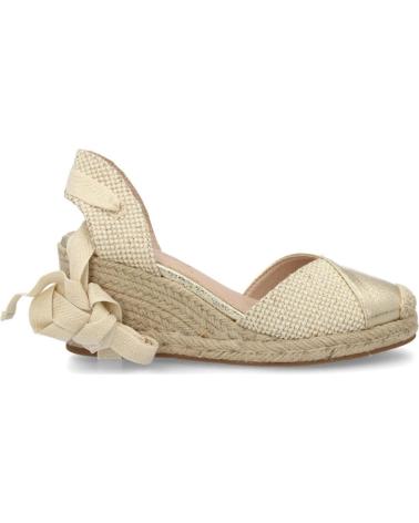 SPORT3PUNTO0 ALPARGATAS DE CUÑA DORADAS CON LAZO AL TOBILLO VARIOS COLORES