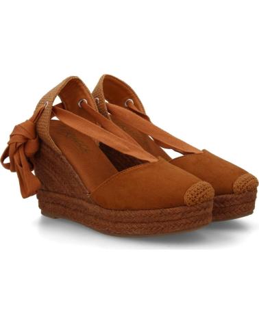 SPORT3PUNTO0 ALPARGATAS DE CUÑA CON CORDONES Y FLECOS PARA MUJER VARIOS COLORES