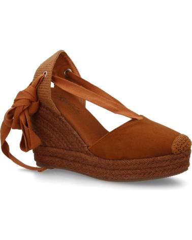 SPORT3PUNTO0 ALPARGATAS DE CUÑA CON CORDONES Y FLECOS PARA MUJER VARIOS COLORES