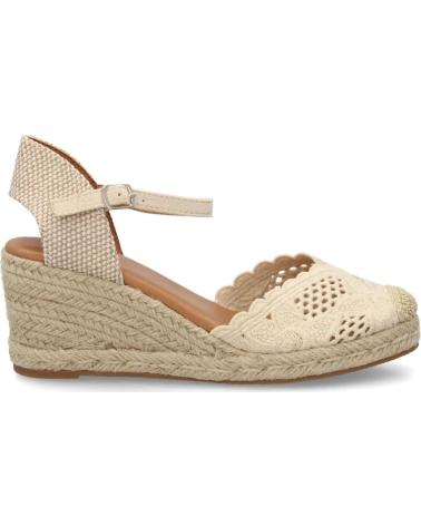 SPORT3PUNTO0 ALPARGATAS DE CUÑA CON TIRAS Y DETALLE TROQUELADO VARIOS COLORES