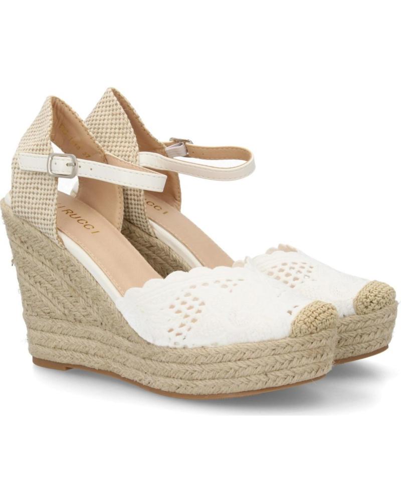 SPORT3PUNTO0 ALPARGATAS DE CUÑA CON CORREA AL TOBILLO Y DETALLE DE ENCAJE VARIOS COLORES