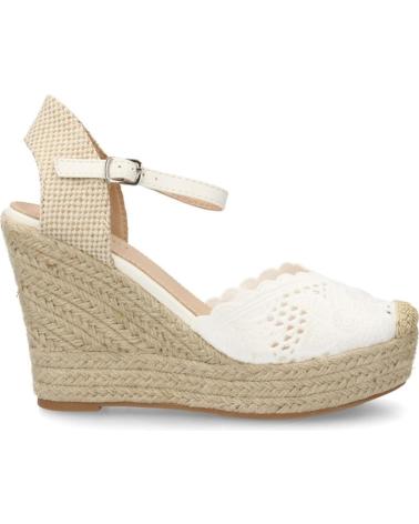 SPORT3PUNTO0 ALPARGATAS DE CUÑA CON CORREA AL TOBILLO Y DETALLE DE ENCAJE VARIOS COLORES