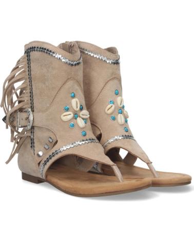 SPORT3PUNTO0 SANDALIAS BOTÍN CON FLECOS Y ADORNOS MUJER VARIOS COLORES