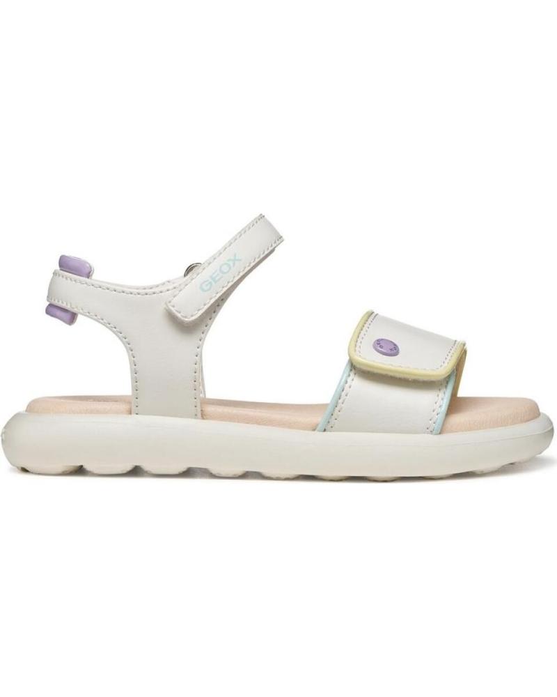GEOX SANDALIAS PLANAS NINA J65MSC C0653 BLANCO
