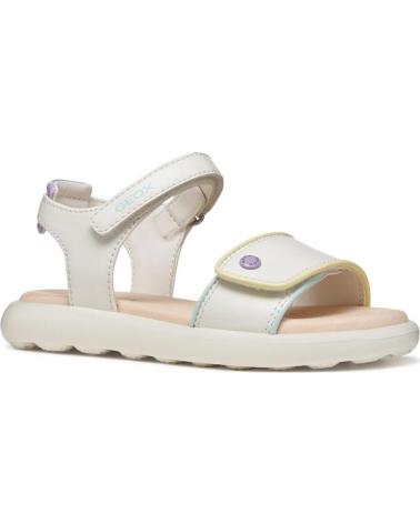GEOX SANDALIAS PLANAS NINA J65MSC C0653 BLANCO