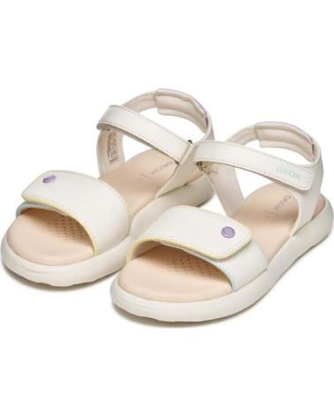 GEOX SANDALIAS PLANAS NINA J65MSC C0653 BLANCO