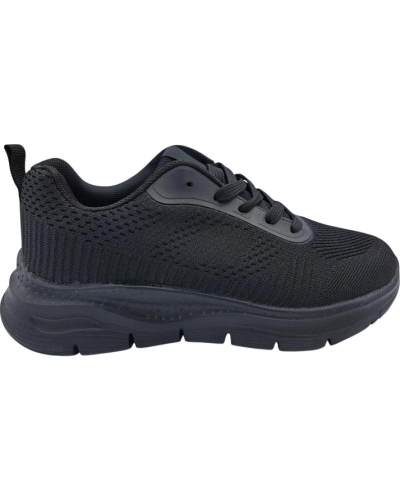 CALZADOMANIA ZAPATILLAS DEPORTIVAS MUJER NEGRAS NEGRO