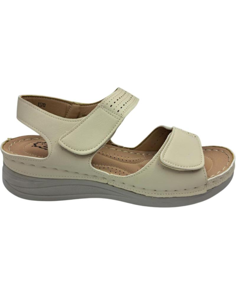 CALZADOMANIA CALZAMANIA COMFORTABLE WOMEN´S SANDAL BEIGE BEIGE