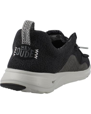 HEY DUDE TÊNIS CASUAIS MASCULINOS HEY DUDE WALLY HEY2O MESH, COR PRETA BLKGRY