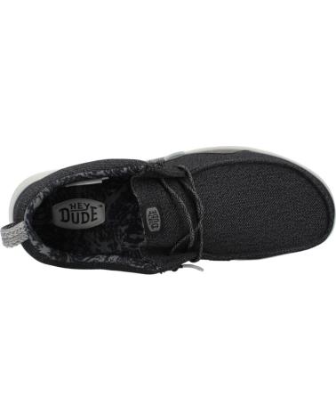 HEY DUDE TÊNIS CASUAIS MASCULINOS HEY DUDE WALLY HEY2O MESH, COR PRETA BLKGRY