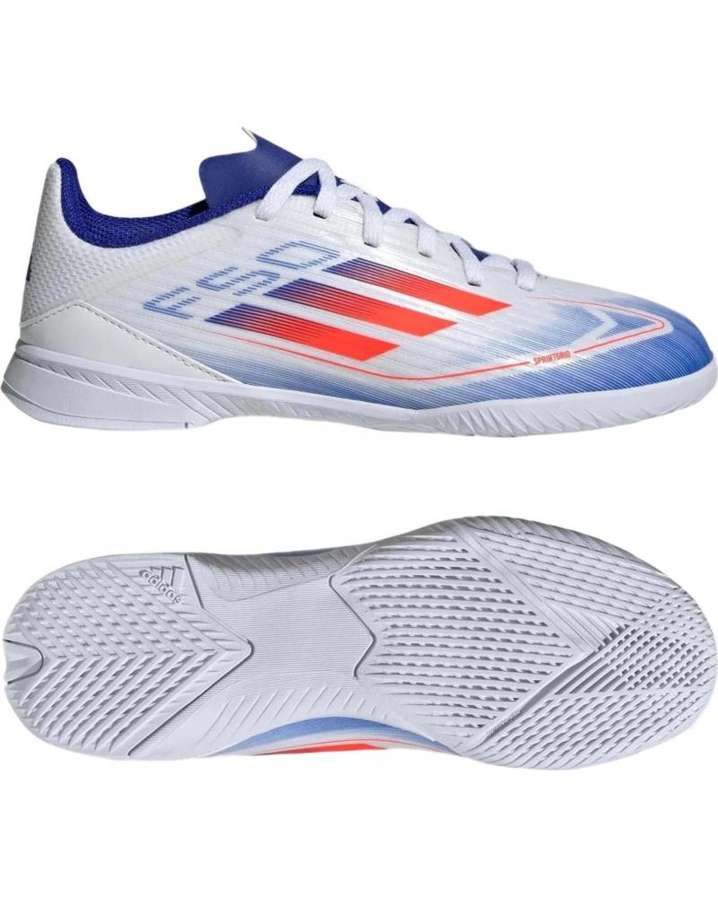 Zapatillas deporte de Niña y Niño ADIDAS ZAPATILLAS DE FÚTBOL SALA ADIDAS F50 LEAGUE IN J PARA NIÑO BLANCO